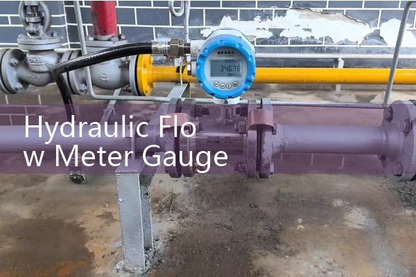 Hydraulic Flow Meter Gauge: Analog Dial and Digital Oil Pressure Indicators