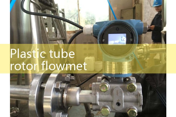 Plastic tube rotor flowmeter