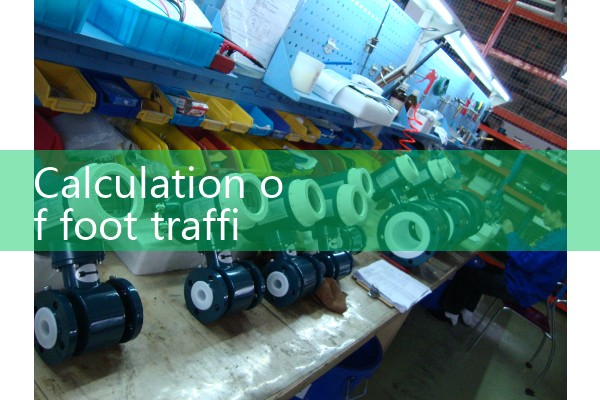 Calculation of pedestrian flow