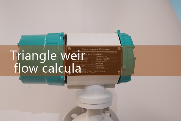 Calculation formula for triangular weir flow